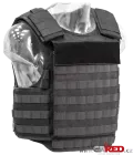 Modular plate carrier GN 744  Black - front view