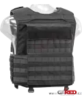 Variable plate carrier GN 744  Black - rear view 