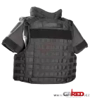 Ballistic / bullet-proof  vest for outer wearing GV 440  | Black - rear view 